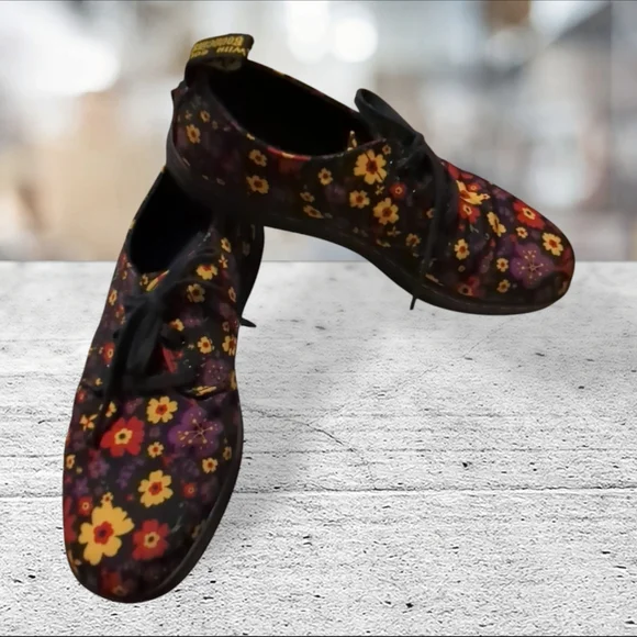 Dr Martens Korey Floral Canvas Shoe Size 5L 4M Unisex - Picture 9 of 15